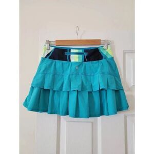 Lululemon Run Pace Setter Skirt Surge / Assorted Stripe Surge 4